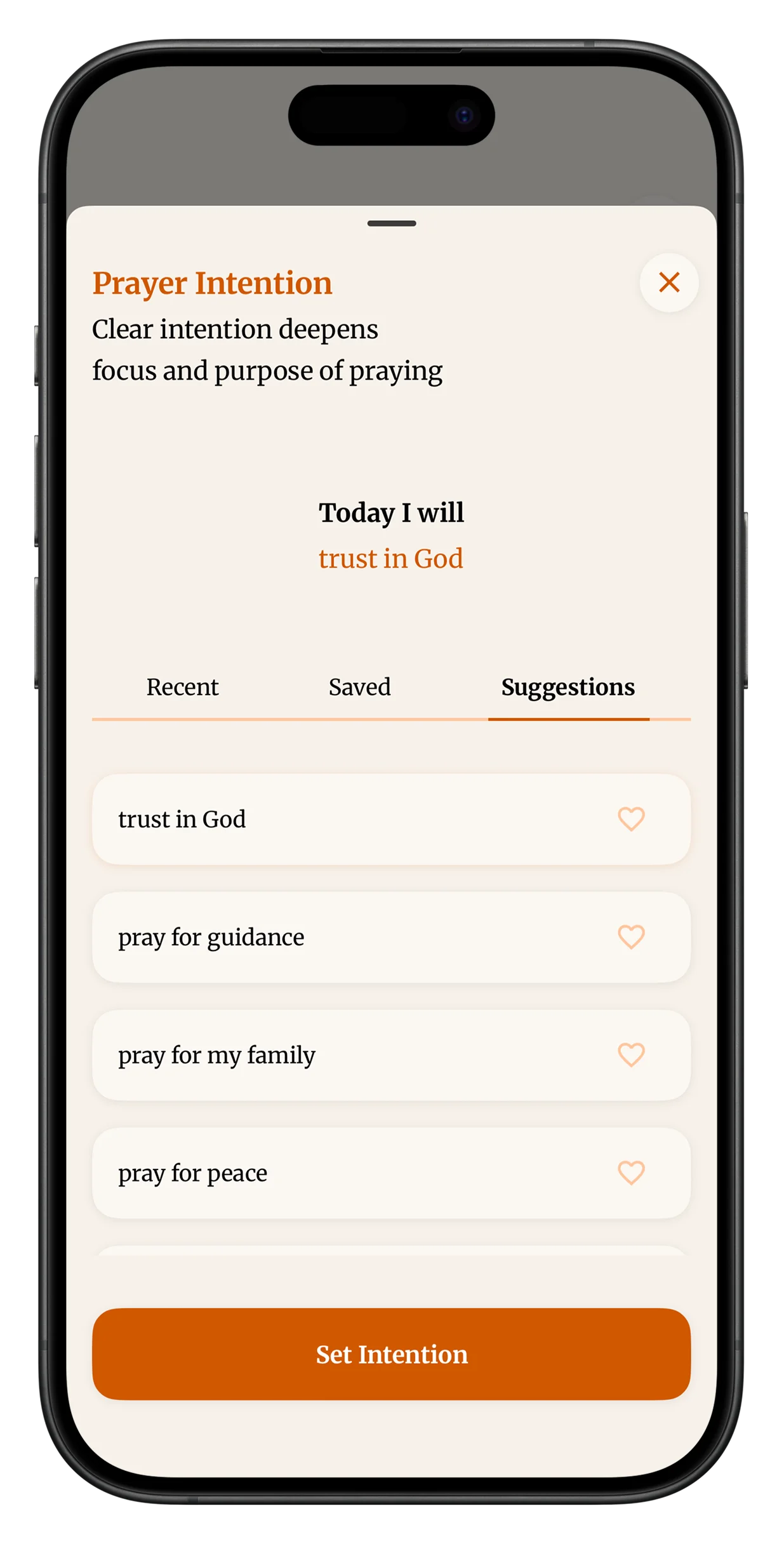 Set Your Prayer Intention